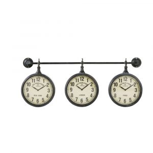 Relojes industriales de metal con efecto envejecido (x3) 83…