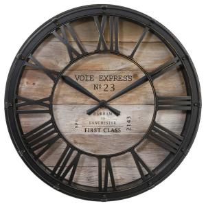 Relojes vintage de aluminio color marrón ø37 cm