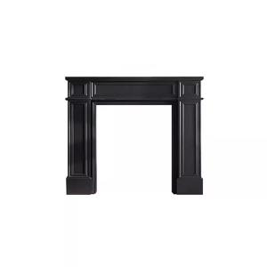 Repisa de madera de abeto negra l100cm