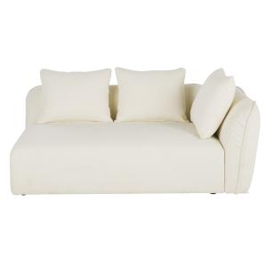 Reposabrazos derecho para sofá modulable con tejido crudo e…