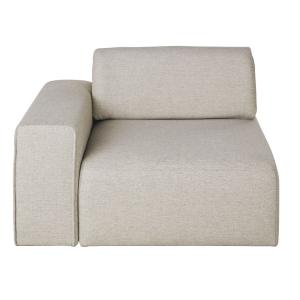 Reposabrazos reversible para sofá modulable gris jaspeado