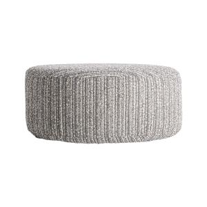 Reposapiés de poliéster, gris 80x80x36cm