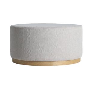 Reposapiés de poliéster,  gris 80x80x40cm