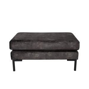 Reposapiés en símil cuero antracita