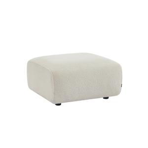 Reposapiés para sofá wallas borreguito, 2 plazas , crema