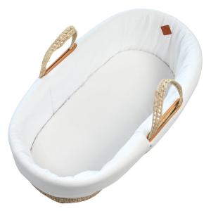 Revestimiento para moisés de gasa de algodón  Blanc