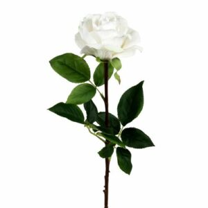 Rosa artificial blanca