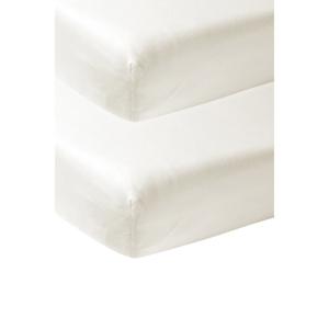 Sabana bajera ajust. Cuna 60 pack 2 off white