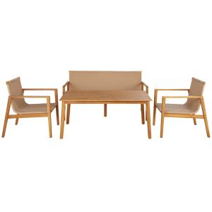 Salón de exterior para hotel de 4 plazas de madera de acaci…