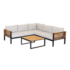 Salón exótico con sofá esquinero