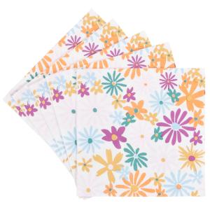 Servilletas de papel con estampado floral multicolor (x20)