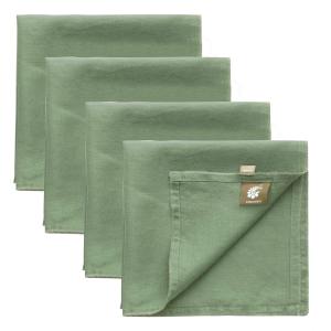 Servilletas (x4) lino lavado 45x45 verde pistacho