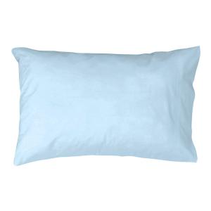 Set 2 fundas de almohada (45x85cm) 100% algodón azul
