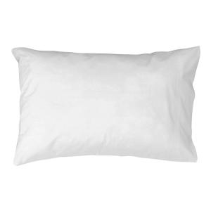 Set 2 fundas de almohada (45x85cm) 100% algodón blanca