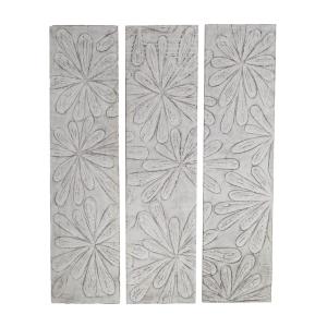 Set 3 paneles blanqueados alt. 140 cm