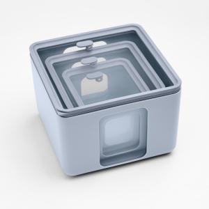 Set 3 recipientes cuadrados para alimentos en polipropileno…