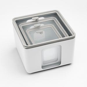 Set 3 recipientes cuadrados para alimentos en polipropileno…