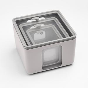 Set 3 recipientes cuadrados para alimentos en polipropileno…