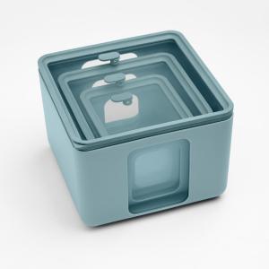 Set 3 recipientes cuadrados para alimentos en polipropileno…