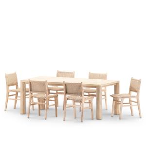 Set comedor 6 pl mesa 200x100