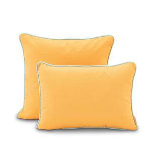 Set de 2 cojines decorativos amarillo/turquesa