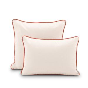 Set de 2 cojines decorativos crudo/terracota