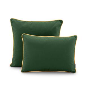 Set de 2 cojines decorativos verde/amarillo