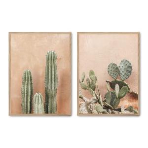 Set de 2 cuadros 085, marco roble, 30x40 cm