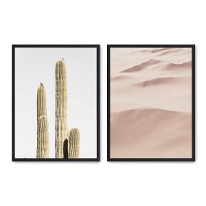 Set de 2 cuadros 130, marco negro, 50x70 cm