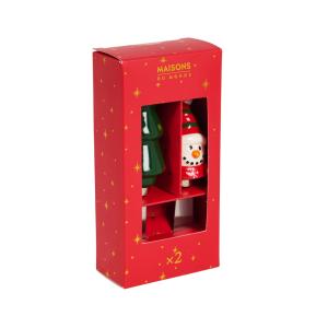 Set de 2 cuchillos untadores navideños