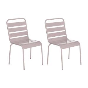 Set de 2 sillas de jardín apilables Vega ergonómicas de ace…