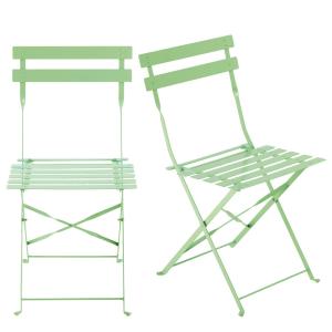 Set de 2 sillas de jardín plegables: el encanto parisino en…