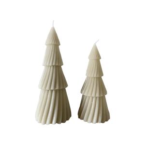Set de 2 velas navideñas en forma de árbol en cera de soja…