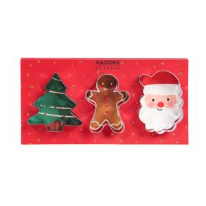 Set de 3 cortadores de galletas de jengibre de acero inoxid…