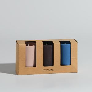 Set de 3 velas de té perfumadas ''Mocha tonka'' en recipien…