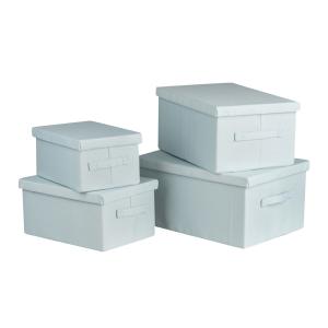 Set de 4 boxes verde de poliéster 40/36/32/28x30/26/22/19x2…