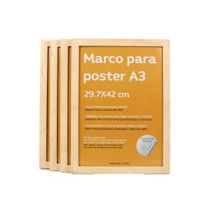 Set de 4 marcos, madera de ingeniería,  marcos de madera cl…