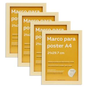 Set de 4 marcos, madera de ingeniería,  marcos de madera cl…