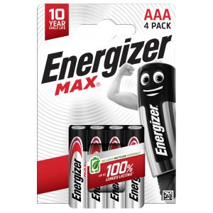 Set de 4 pilas Energizer Max AAA