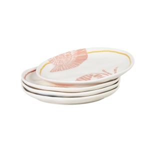 Set de 4 platos para tapas de cerámica con langosta y cangr…