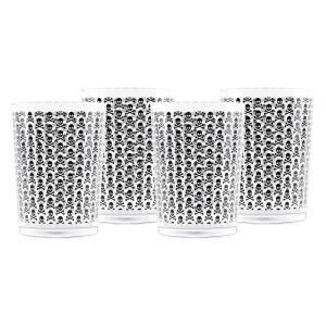 Set de 4 vasos de agua en vidrio transparente 50 cl