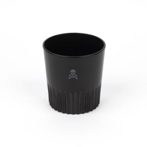Set de 4 vasos de cristal negro 345ml