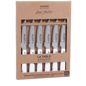 Set de 6 cuchillos de acero inoxidable y polietileno recicl…