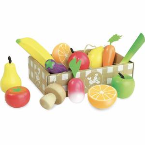 Set de frutas y verduras día de mercado