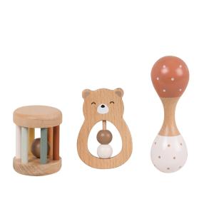 Set de juguetes de estimulación de madera de abedul