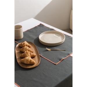 Set de mesa mantel y servilletas 8 piezas 100% lino visón y…