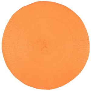 Set de mesa redondo de papel naranja D. 38