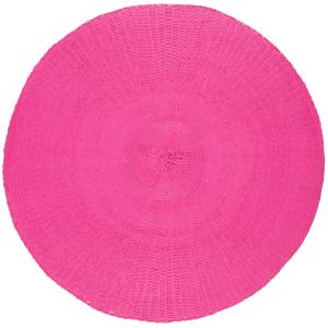 Set de mesa redondo de papel rosa D. 38