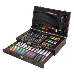 Set de pintura 112 piezas maletín estuche de dibujo colores