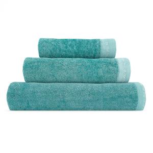 Set de tres toallas de baño (30x50 50x100 70x140) aguamarin…